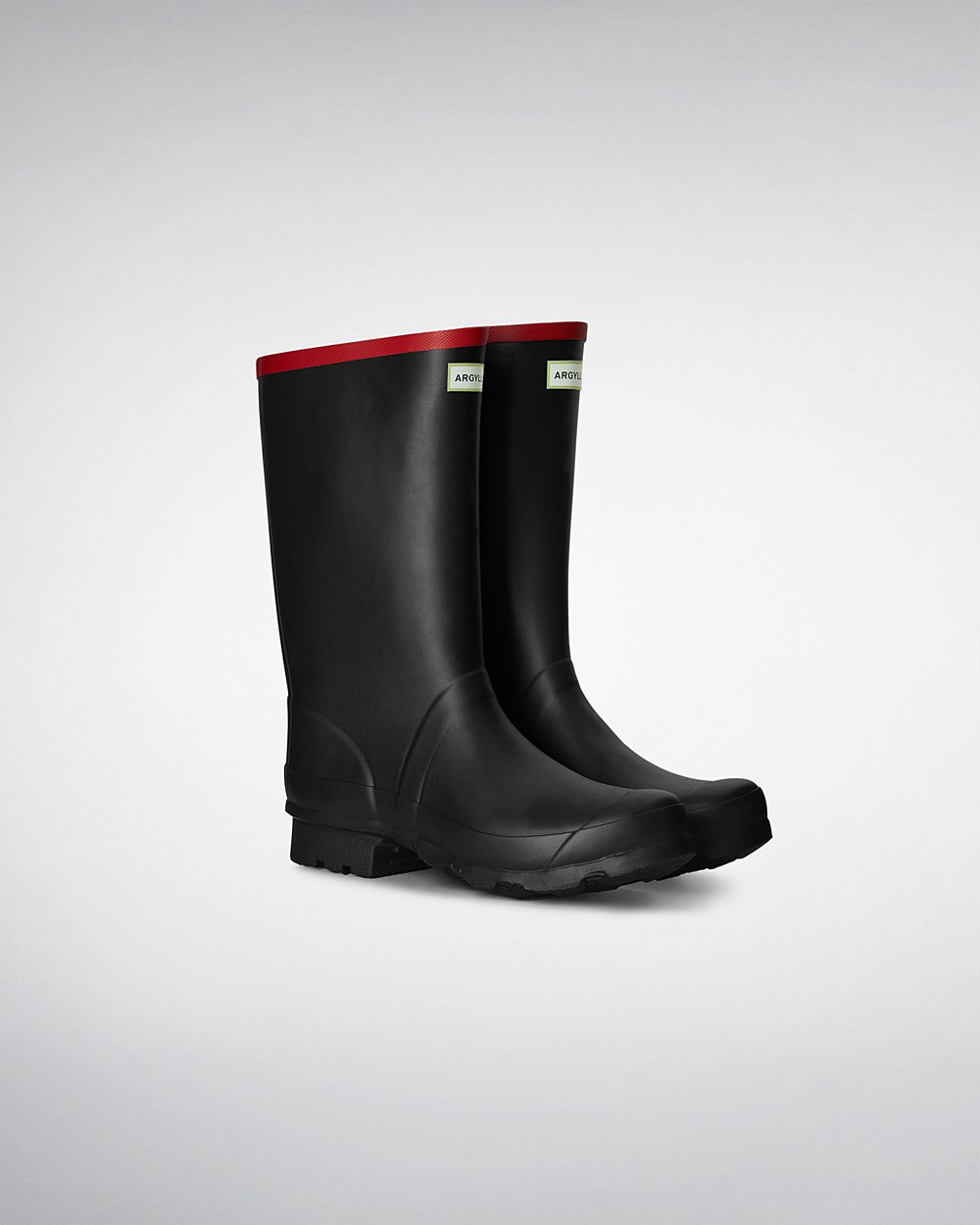 Galochas Curtas Hunter Feminina Pretas - Argyll - 02DYUFJBH
